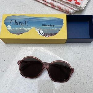 Clare V Jane sunglasses mauve